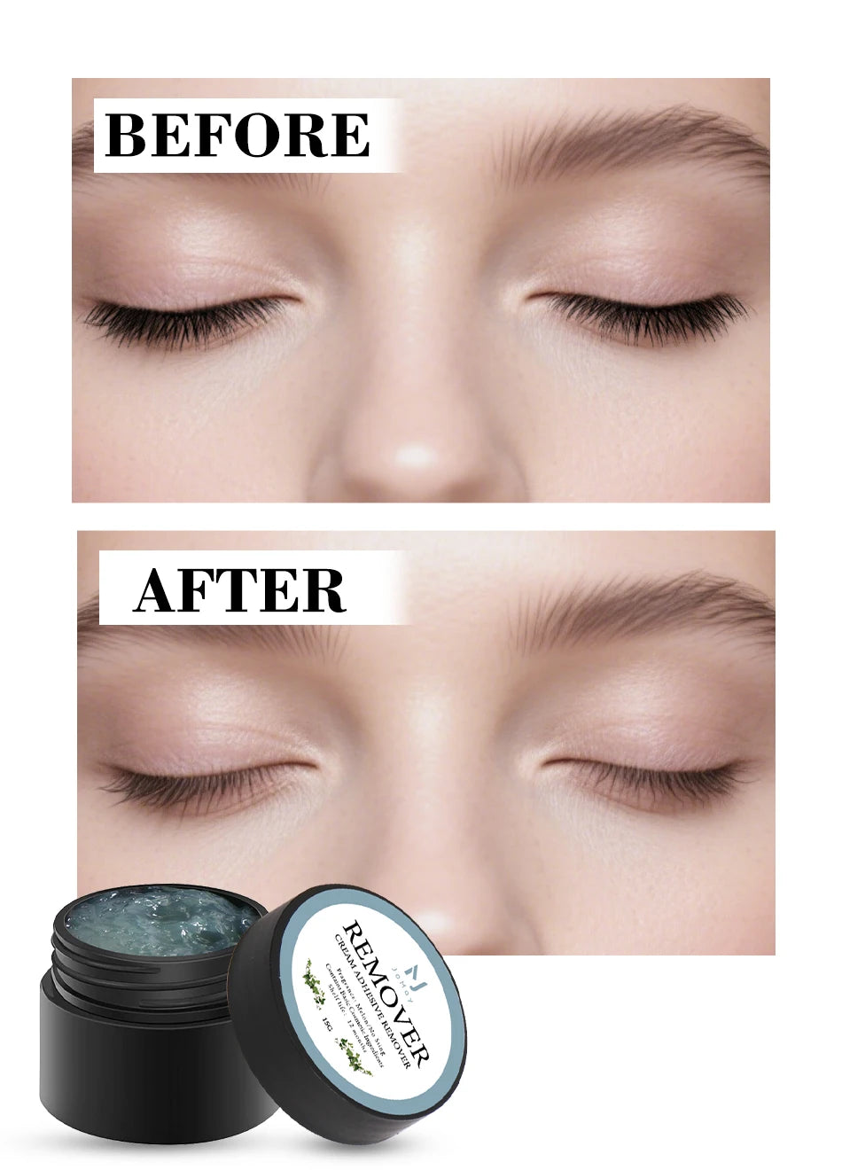 15g UV Eyelash Extension Glue Remover Cream – Professional Lash Removal Tool for Makeup