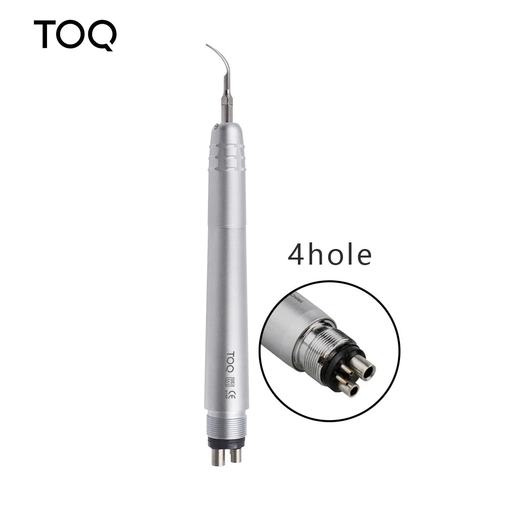 Dental Ultrasonic Air Scaler Handpiece – 2/4 Holes with 3 Tips for Teeth Whitening, Polishing & Cleaning