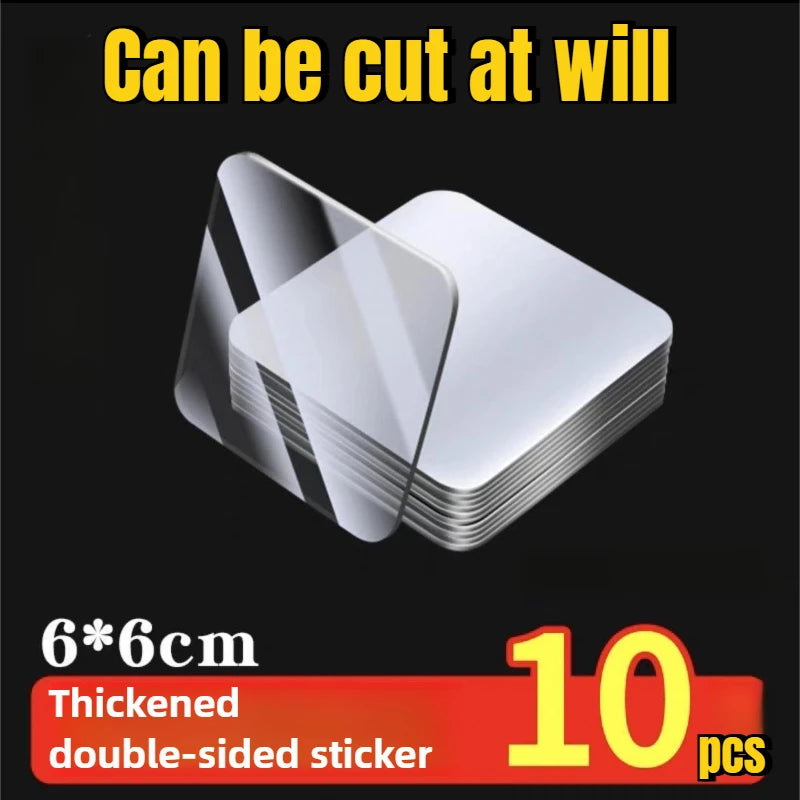 Double-Sided Nano Adhesive Tape – Reusable Super Strong Transparent Waterproof Wall Mount Stickers for Home & Office Use