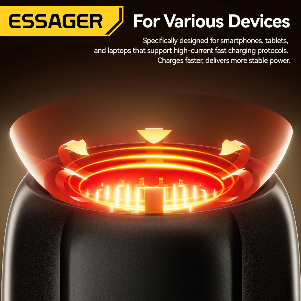 Essager 2-in-1 USB-C Mini Lighter - Portable Outdoor Lighter with Air Blowing Function
