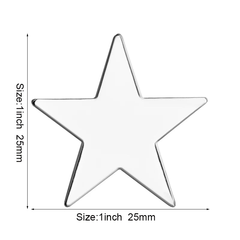 Baby Blue Metal Star Lapel Pin Brooch – Colorful Enamel Star Badge Accessories for Jackets, Bags & Fashion Outfit Decor