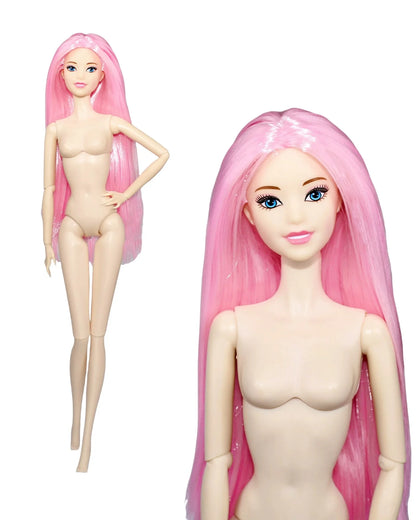 32cm Supermodel BJD Doll — Nude Fashion Princess with 12 Movable Joints, 1/6 Dress-Up Toy Limited Edition Gift