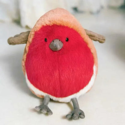 20cm Fat Robin Plush Toy – Soft Cuddly Cartoon Pigeon Stuffed Animal, Cute Fluffy Bird for Birthday Gifts