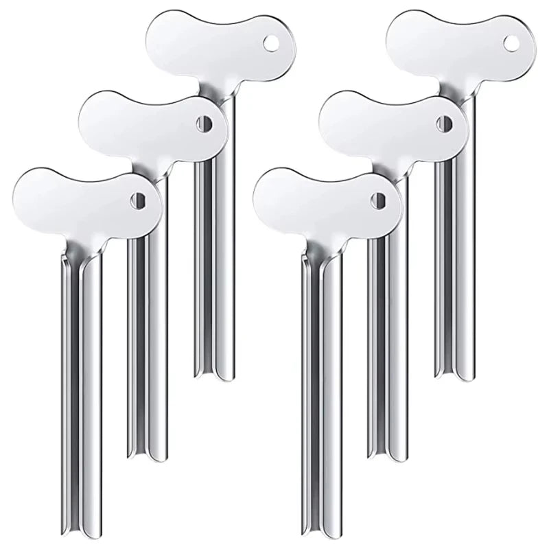 Stainless Steel Tube Squeezer - Metal Toothpaste, Hair Dye & Cosmetic Tube Press Tool for Bathroom Use