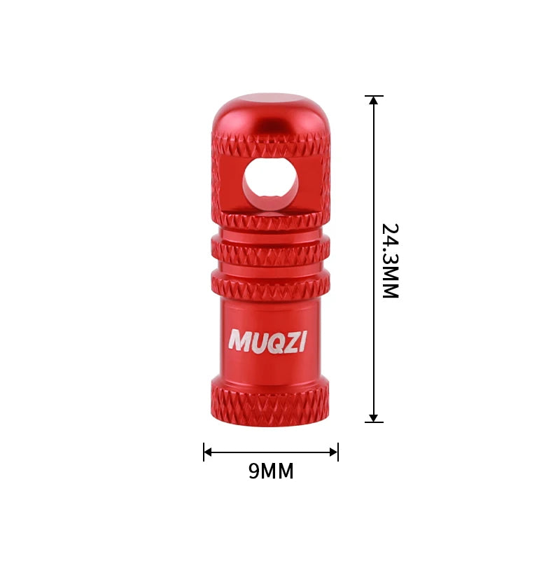 MUQZI 2/4PCS Presta Valve Caps with Core Remover — MTB Tubeless Tire Valve Stem Accessories