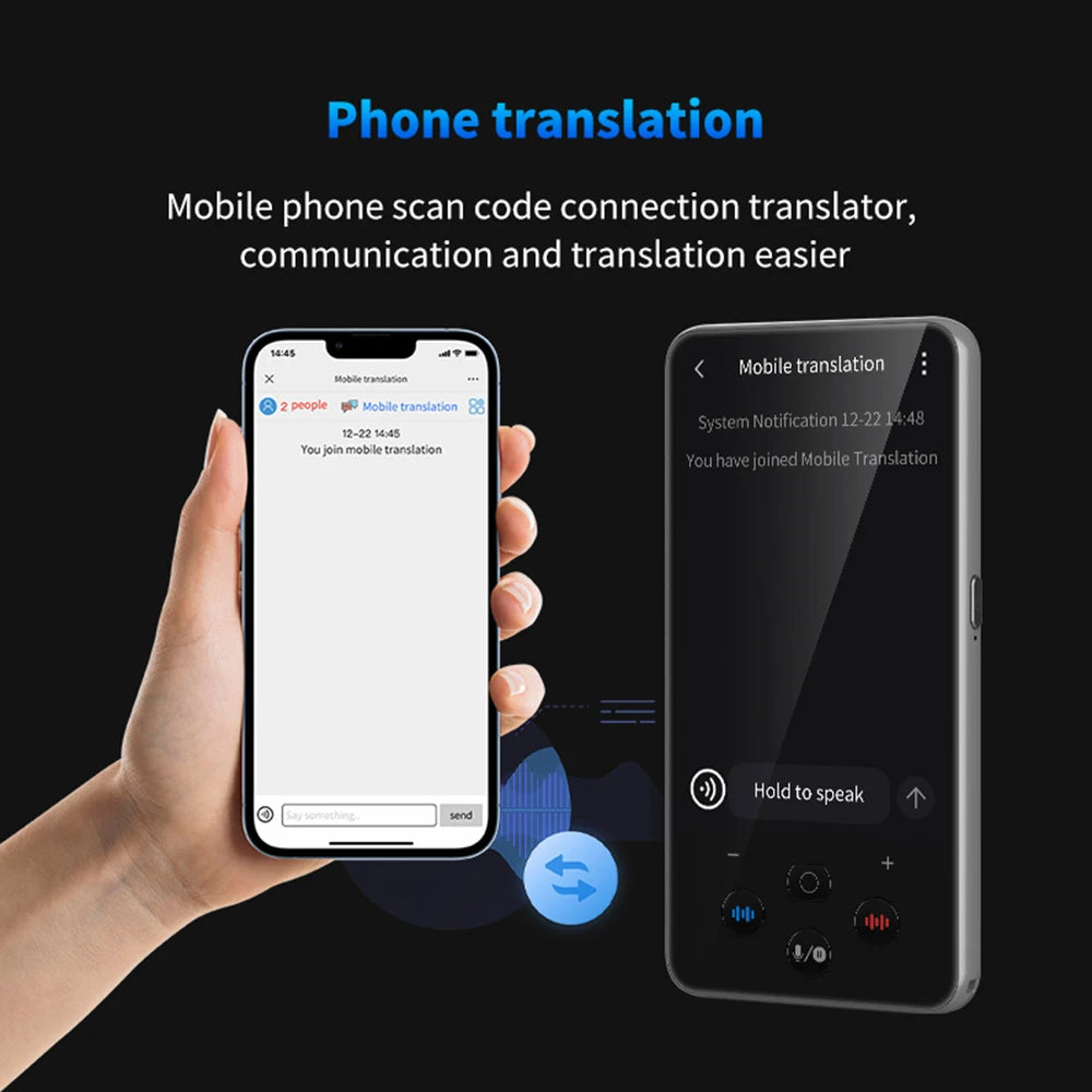 S85 Pro Language Translator Device - 138 Languages, 4-inch Screen, Voice & Video Recording, Offline Translation, 8GB Storage & 2000mAh Battery