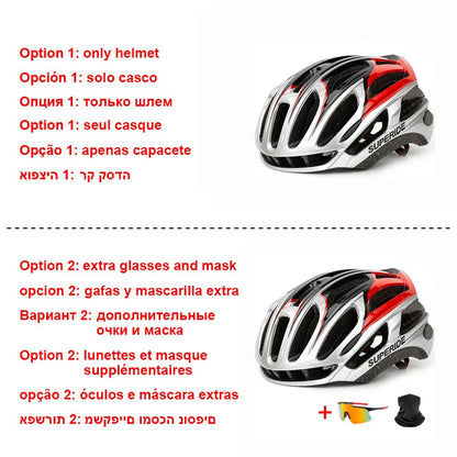 SUPERIDE Aero Cycling Helmet – Lightweight Anti-Impact MTB & Road Bike Helmet for Men & Women, Trail DH Racing