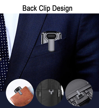 V9 Mini Clip Necklace Camera - 1080P Portable Audio Video Photo Recorder with Display Screen and Loop Recording