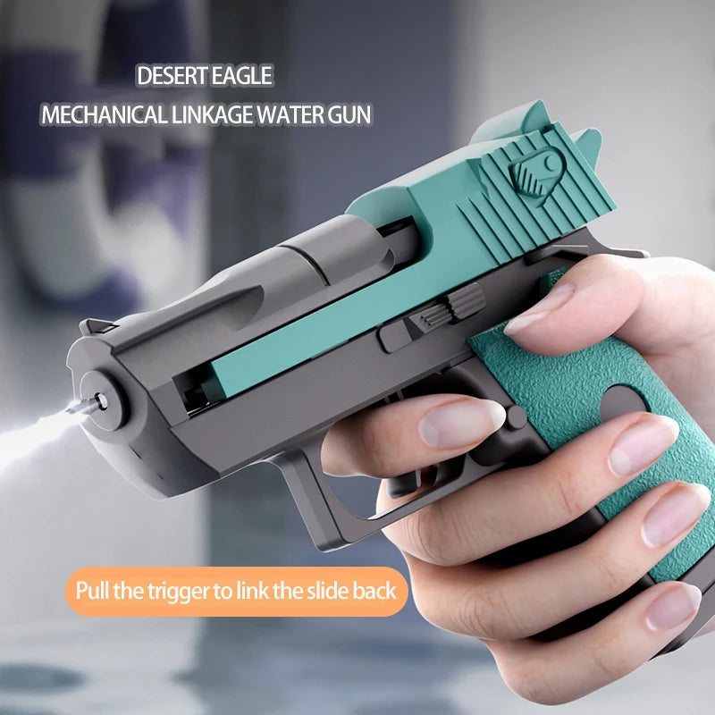Mini Manual Water Gun – Desert Eagle Pistol Toy for Summer Fun & Outdoor Play, Ideal for Kids and Boys