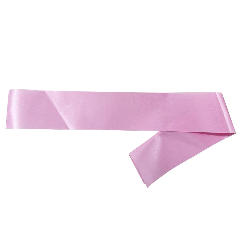 Custom Satin Sash - Personalized Text & Logo for Birthday, Wedding, Graduation, Retirement and Party Events