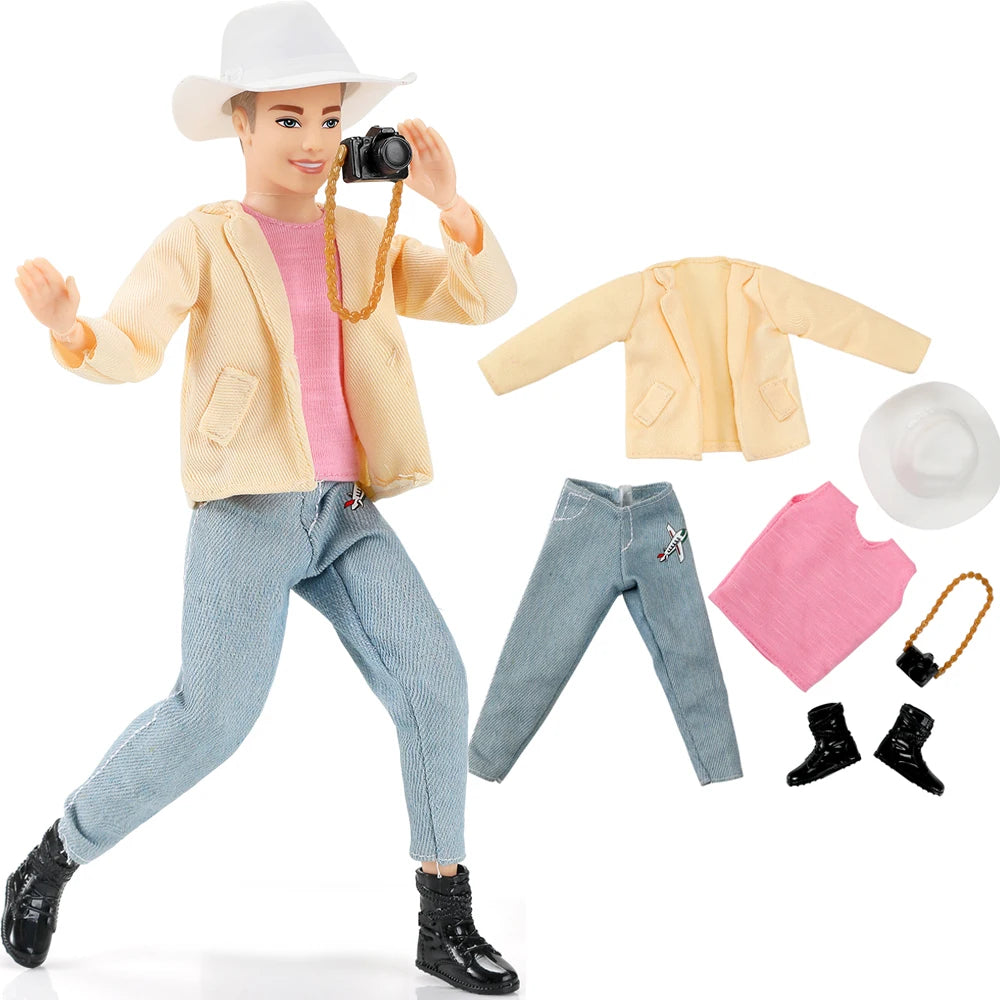 NK Mix 12" Fashion Doll Shoes & Clothes — Casual Leather Sneakers, Boots & Slippers for Boy & Princess Dolls