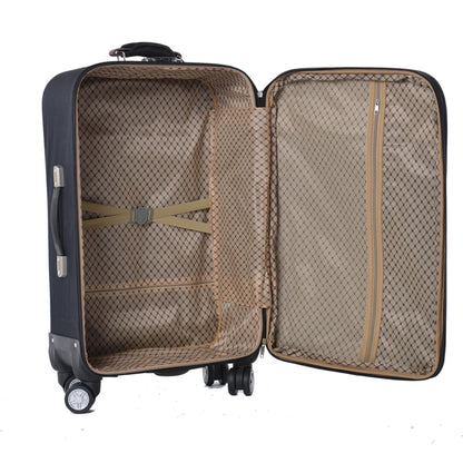 Ex Canvas Travel Suitcase – Trendy Fashionable Rolling Luggage with Combination Lock & 360° All-Direction Wheels for Business Travel