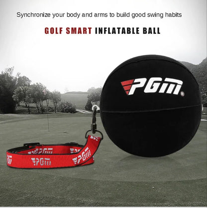 PGM Inflatable Golf Smart Ball Trainer - Portable Swing Arm Corrector, Posture Training Aid & Golf Accessory
