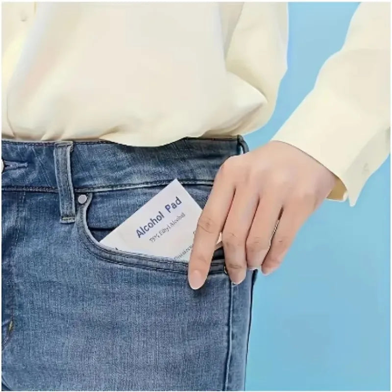 75% Alcohol Prep Pads – Disposable Wound Disinfection Swabs for First Aid Kits and Emergency Preparedness