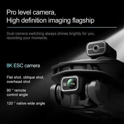 2025 V168 Pro MAX GPS Drone – 8K HD Camera, 5G WiFi FPV, 360° Obstacle Avoidance, Brushless RC Quadcopter