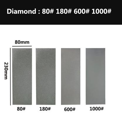1000 Grit Diamond Plate Sharpening Stone – Large Whetstone for Professional Knife & Blade Sharpening, Apex Edge Tool