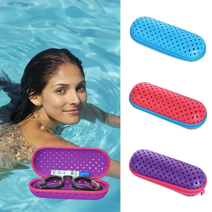 EVA Swimming Goggles Storage Box - Breathable Protective Soft Glasses Cover for Swimming Equipment