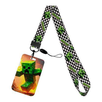 Cartoon Game Name Badge Holder Lanyard – Student ID & Credit Card Strap Gift