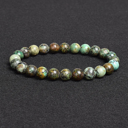 Genuine Natural Stone Beaded Bracelet – Apatite, Lapis Lazuli, Agate & Tiger Eye High Quality Crystal Gem Jewelry Bangle for Men & Women