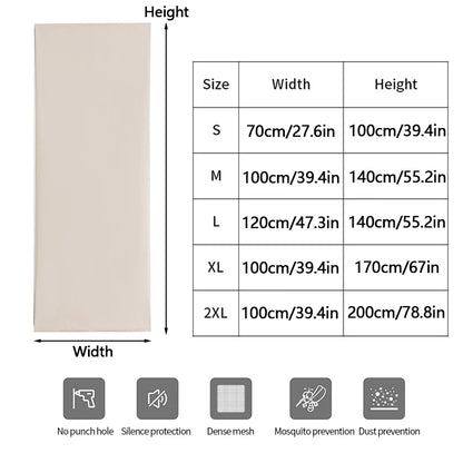 100% Blackout Self-Adhesive Curtain – Punch-Free Sunshade for Bedroom, Window, Door, and Balcony with Privacy and Insulation