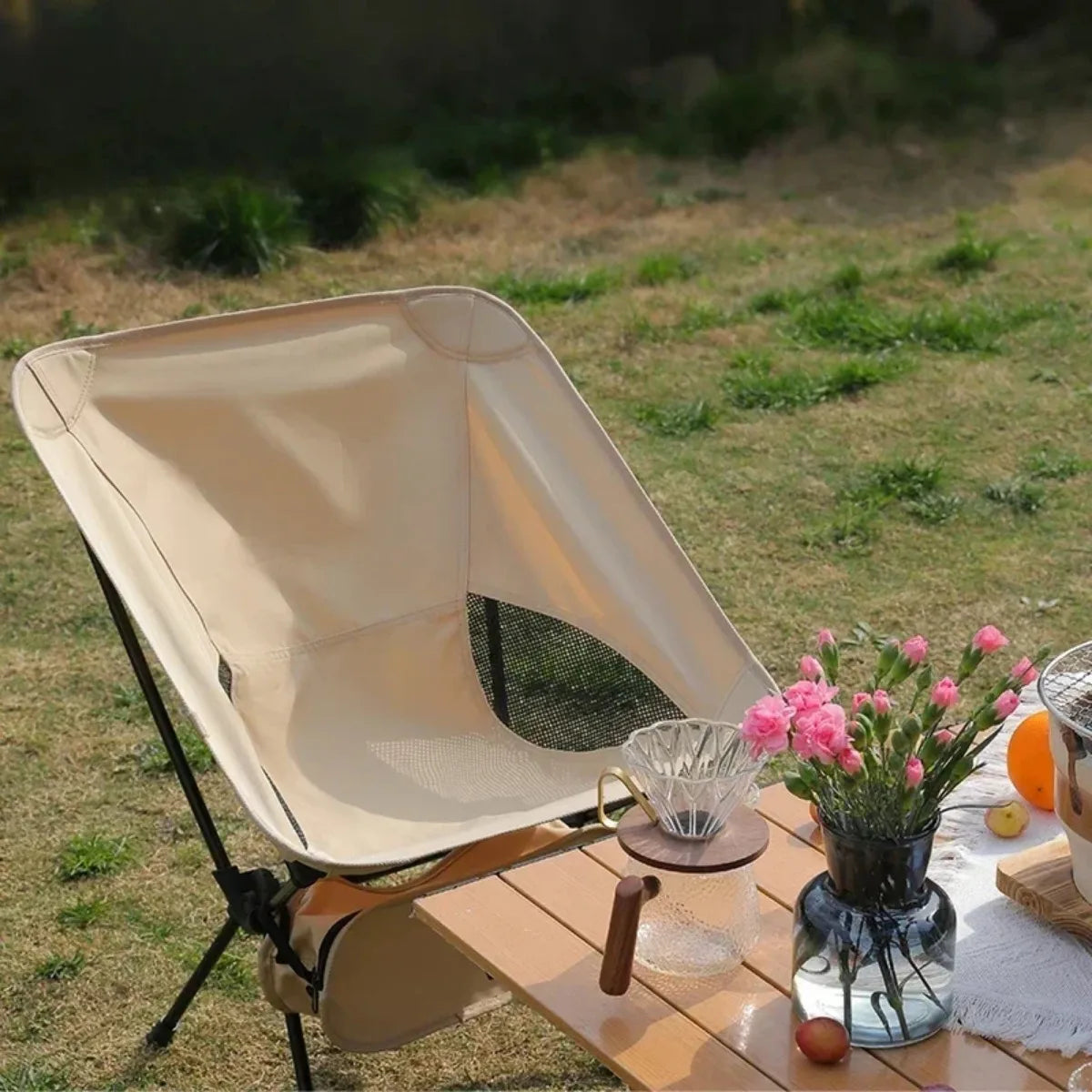 Outdoor Portable Folding Chair - Camping, Fishing, and Leisure Beach Seat for Home, BBQ, Garden, and Picnic