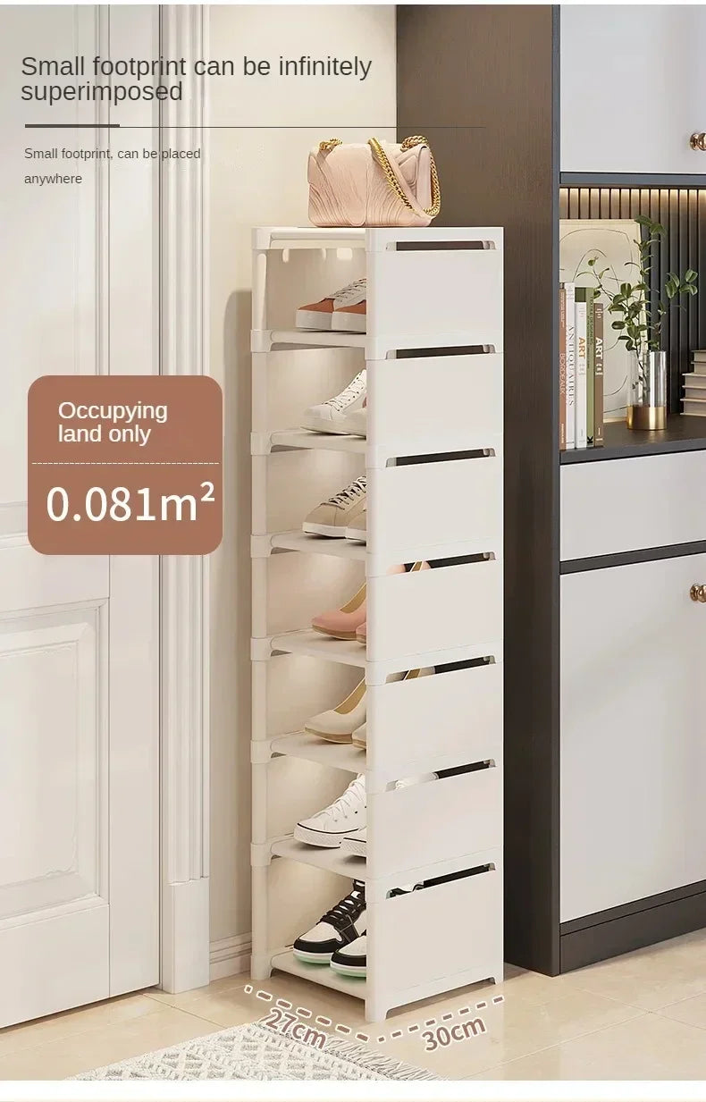 Stackable Shoes Rack Organizer – Multi-Layer Adjustable Shoe Cabinet for Space Saving Home Storage