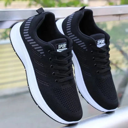 Men's Vulcanized Walking & Running Shoes, Unisex Lightweight Tennis Sneakers, Breathable Athletic Sports Shoes