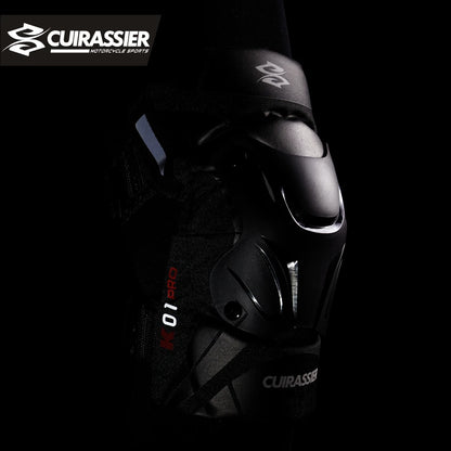 Cuirassier Motorcycle Knee Pads - Reflective Motocross MX Protective Guards Racing Leg Protection Gear