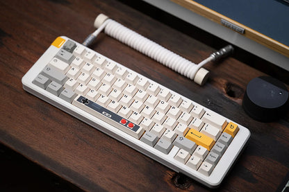 Retro Gamepad Keycap 6.25u Spacebar – Artisan ABS Keycap for MX Switches, Black & White for Mechanical Gaming Keyboards