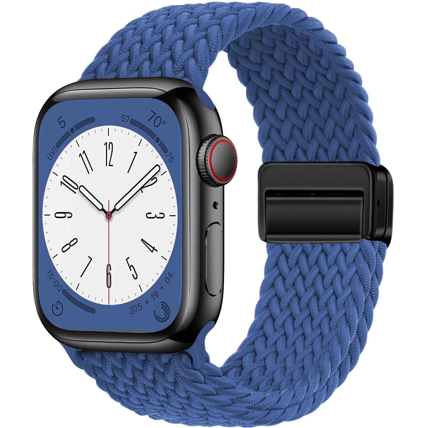 Braided Magnetic Strap for Apple Watch — Compatible with 38mm, 40mm, 41mm, 44mm, 45mm, 49mm Series SE, 7, 6, 8, 9, 10 & Ultra2