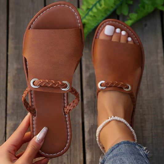 Women's Flat Sandals 2024 – Casual Summer Slippers, Bohemian Flip Flops, Beach Dress Slides Shoes