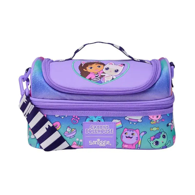New Australia Smiggle Gabby Schoolbag Set – Girls Shoulder Backpack with Meal Bag, 14-Inch, Perfect Semester Gift