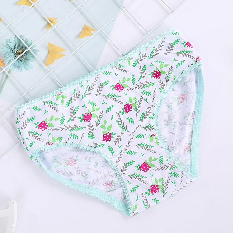 1/3/6/12 Pcs Girls Cotton Panties Set - Cute Print Kids Briefs Soft Breathable Children Underwear Shorts