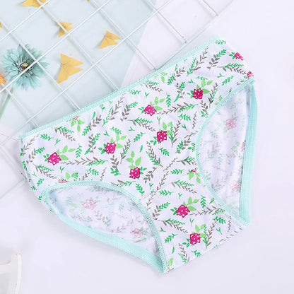 1/3/6/12 Pcs Girls Cotton Panties Set - Cute Print Kids Briefs Soft Breathable Children Underwear Shorts