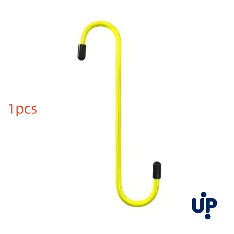 S-Shaped Brake Caliper Hanger Hooks - Universal Auto Tool with Rubber Tips for Brake Pad Replacement