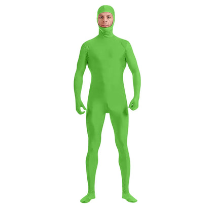 Full Body Zentai Suit for Men – Halloween Second Skin Tight Spandex Nylon Bodysuit Cosplay Costume