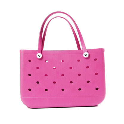 EVA Beach Bag for Women - Waterproof Bogg Rubber Travel Tote, Washable Handbag for Sports, Beach, Market, Pool