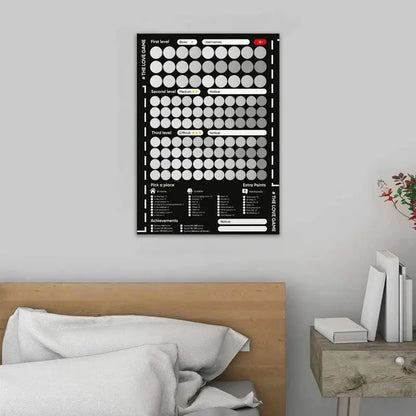 100 Things To Do Between Couples - Couples Games Bedroom Scratch Off Poster with 100 Dates Scratch Off Bucket List