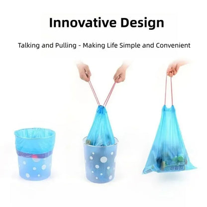 30/300PCS Portable Garbage Bags – Thickened Disposable Trash Bags for Household & Kitchen Use