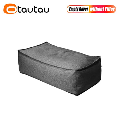 OTAUATU Cotton Linen Bean Bag Lounger Cover - Outdoor Garden, Beach & Poolside Sofa Bed Pouf Cover