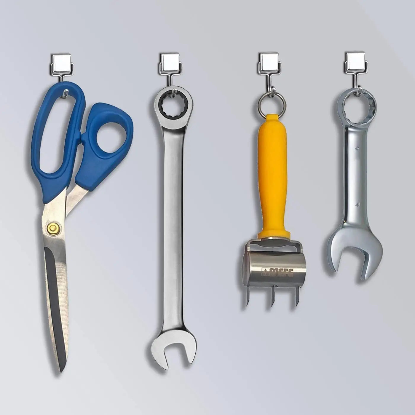 50PCS Strong Magnetic Hooks — Multi-Purpose Home, Kitchen & Bathroom Storage Hangers