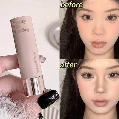 Moisturizing Matte Contour Stick - Waterproof 3D Face Highlight & Concealer Makeup