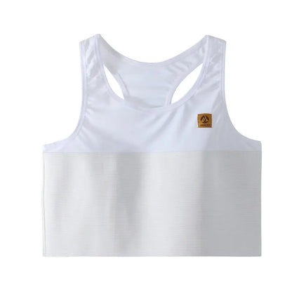 Quick-Dry Pullover Chest Binder – Sports Wear Short Vest Corset with Full Bandage Support, Plus Size