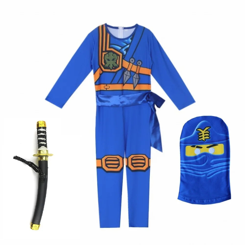 NINJA Cosplay Advanced Role Playing Costume Jumpsuit Set – Halloween & Christmas Party Ninja Superhero Outfit