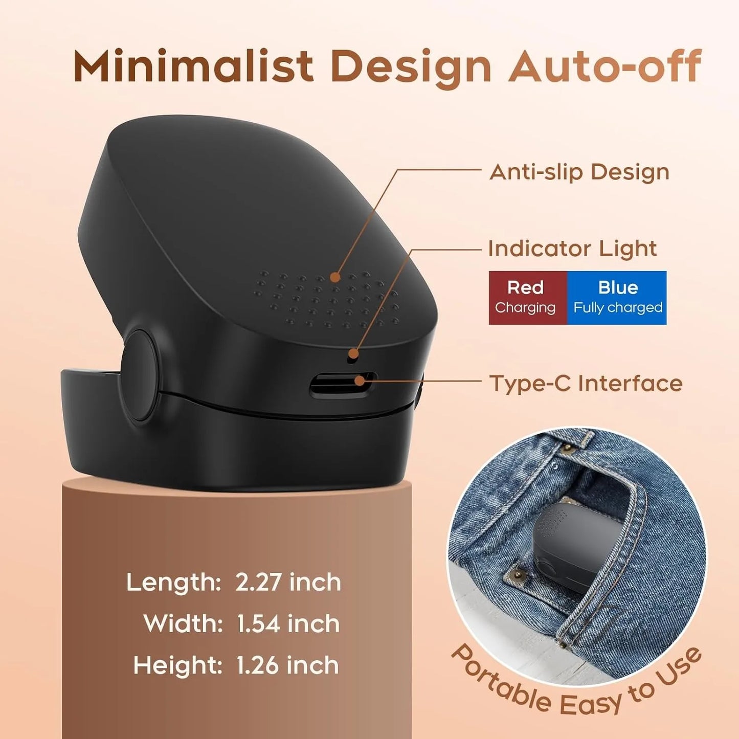Nail Fungus Cleaning Light Device – USB Charge, 905nm Infrared & 470nm Blue Light for Onychomycosis Treatment
