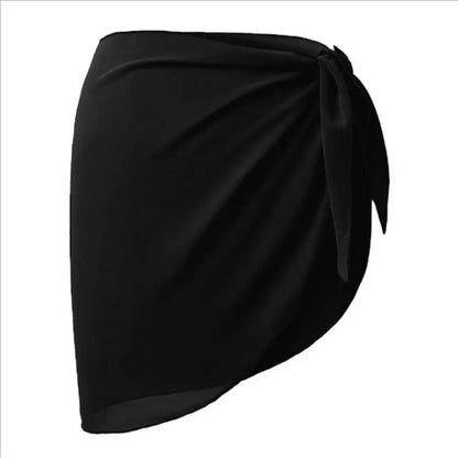 Summer Chiffon Sarong Skirt – Women’s Sheer Short Swimsuit Cover Up Beach Bikini Wrap Scarf