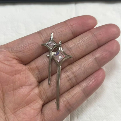 2Pcs Metal Full Diamond Bow Heart Mirror Handbag & Parfum Bottle Phone Case Decoration – Flat Back DIY Craft Accessories