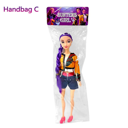 NEW KPop Demon Hunters Doll Toy — Rumi Mira Zoey Action Figure, Princess Baby Girl DIY Plastic Toy for Girls