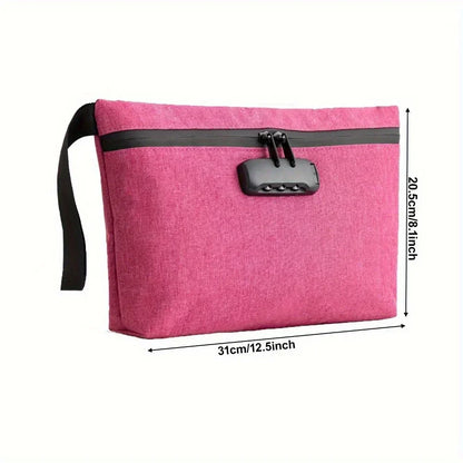 Smell-Proof Pouch with Combination Lock – Easy Storage Bag for Travel & Home Use