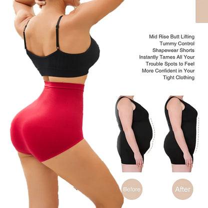High Waist Tummy Control Shapewear Panties for Women - Slimming Briefs with Butt Lifter and Belly Shaping Features